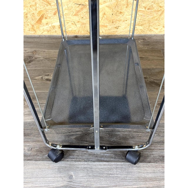 Vintage Space Age Serving Trolley in Metal and Plastic, 1970s For Sale - Image 9 of 15