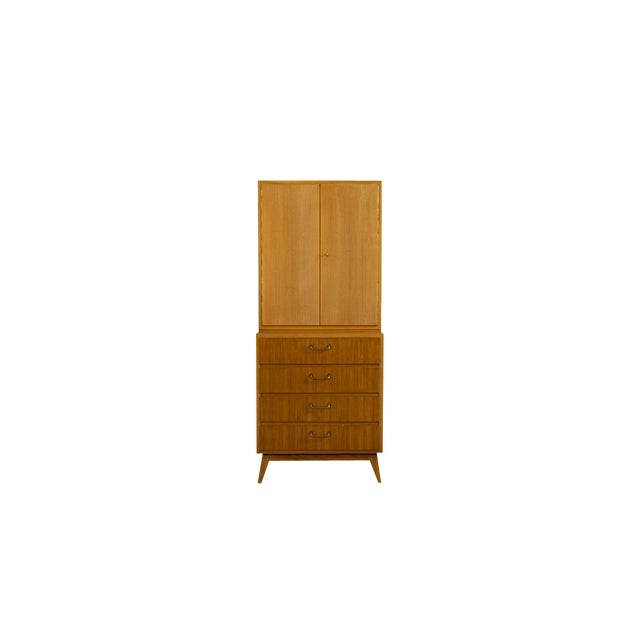 Highboard Bar Cabinet by Ernst Behr, Germany, 1950s, Set of 2 For Sale