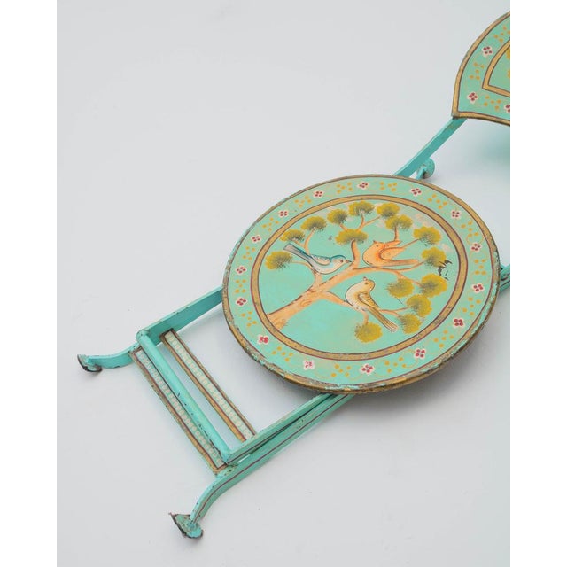 Folk-Art-Style Folding Chairs, 1940s, Set of 2 For Sale - Image 12 of 16