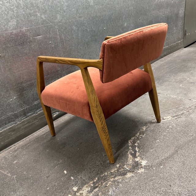 Four Hands Tyler Armchair, Auburn Velvet For Sale - Image 10 of 12