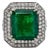 Late 20th Century 6.81 Carat Colombian Emerald Ring, Size 5 For Sale