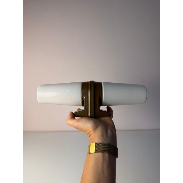 Model 6060 Wall Lamp in Brown by Sigvard Bernadotte for Ifö For Sale - Image 10 of 11