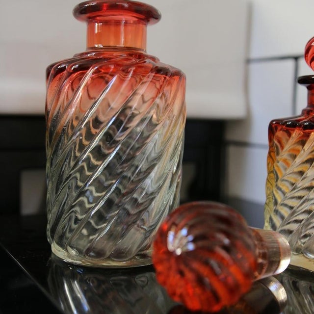 French Crystal Perfume Bottles from Baccarat, Set of 2 For Sale - Image 5 of 8