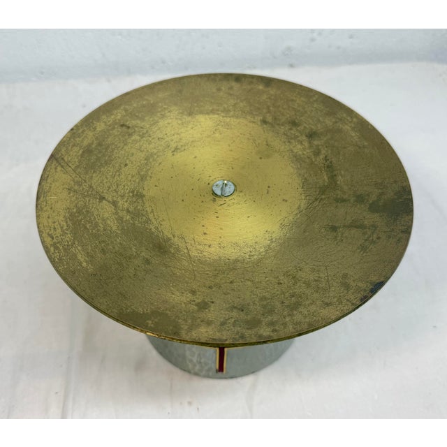 Antique Enameled Bronze Christian Catholic Liturgical Vessel Altar Receiver Bowl For Sale - Image 4 of 9