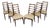 Mid 20th Century Set of Six Latter Back Chairs by Moreddi Inc. For Sale