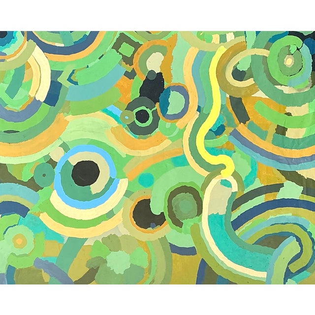 Vintage Monumental Original Abstract Oil on Canvas For Sale - Image 10 of 12