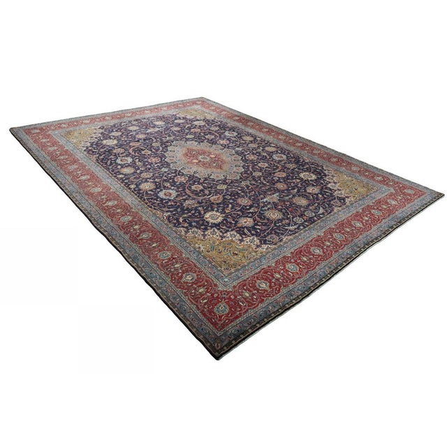 Hand-Knotted Sarouk Cork Wool Rug, 2000s For Sale - Image 3 of 13