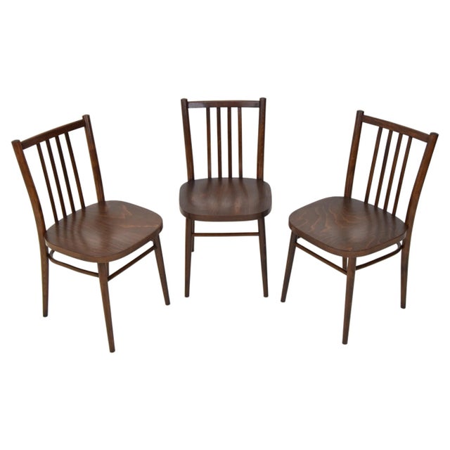 Mid-Century Chairs from TON, 1960s, Set of 3 For Sale - Image 14 of 14
