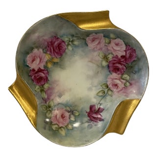 Mid 20th Century Hand Painted Ashtray For Sale