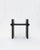 Black curul chair, mdf and 3d printed petg, furniture by arthur bitsch dimensions: w 60 x d 40 x h 63 cm. Materials: mdf,...