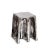 Contemporary Chouchou Stool in Silver by Lorenzo Zanovello for Pulpo For Sale - Image 3 of 4