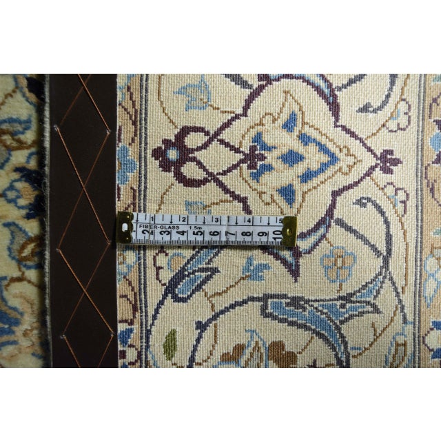 Hand-Knotted Nain 9la Oriental Rug For Sale - Image 12 of 13