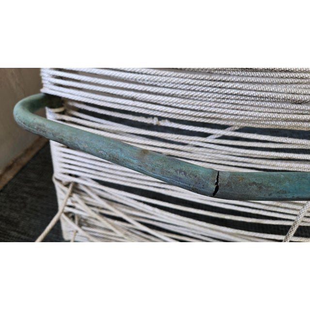 1950s Attributed to Walter Lamb Bronze and Nautical Rope Chaise Lounge For Sale - Image 11 of 15