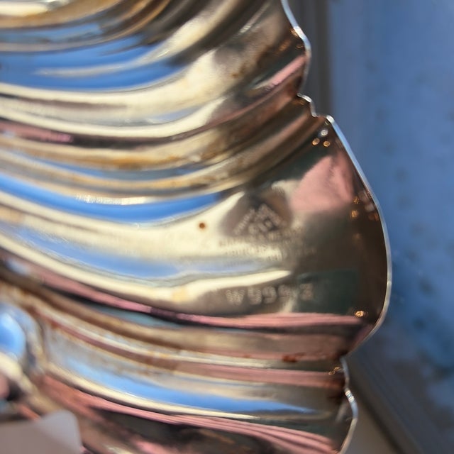 Early 20th Century Early 20th Century Mappin and Webb Scalloped Dish For Sale - Image 5 of 6