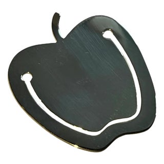 1990s Tiffany & Co. Sterling Silver Apple Bookmark For Sale