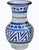 Stunning one-of-a-kind antique Moroccan ceramic vase meticulously handcrafted and glazed exhibiting an eye-catching hand-...