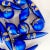 Mid 20th Century Mid-Century Hollywood Regency Petite Blue Glass Ornaments - Set of 17, Christmas For Sale - Image 5 of 8