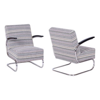 Bauhaus Armchairs attributed to W. Gispen for Mücke-Melder, Czech, 1930s, Set of 2 For Sale