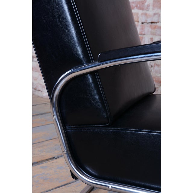 Metal Art Deco Lounge Chair by W.H. Gispen for Mücke-Melder, Czech Republic, 1930s For Sale - Image 7 of 13