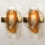 Murano Clear and Orange Glass Wall Lights, 1970s, Set of 2 For Sale - Image 6 of 12
