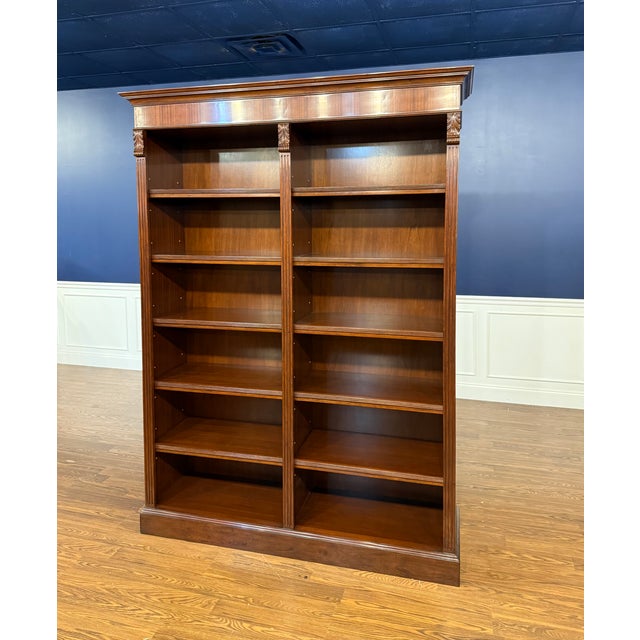 Traditional Mahogany Bookcase by Leighton Hall - Showroom Sample For Sale - Image 4 of 13