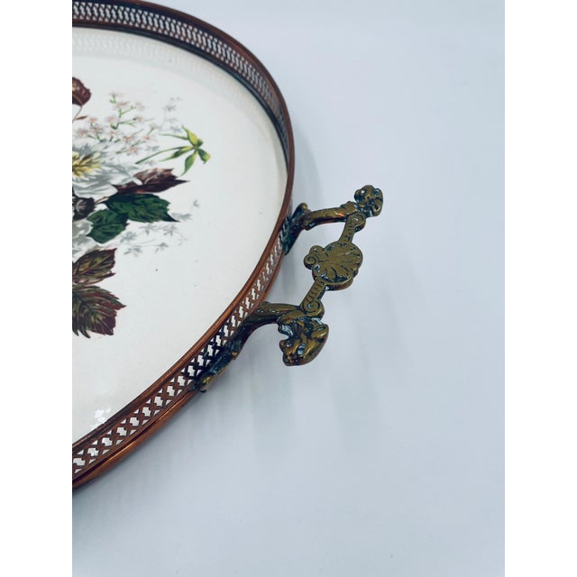 Antique Art Nouveau Serving Tray, 1925 For Sale - Image 6 of 9