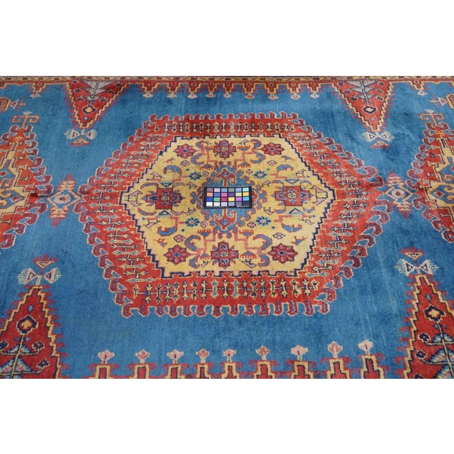 Blue Vintage Sarouk Rug 7'1'' x 10'6'' For Sale - Image 8 of 11
