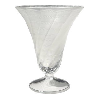 Lalique France Lucie Vase For Sale
