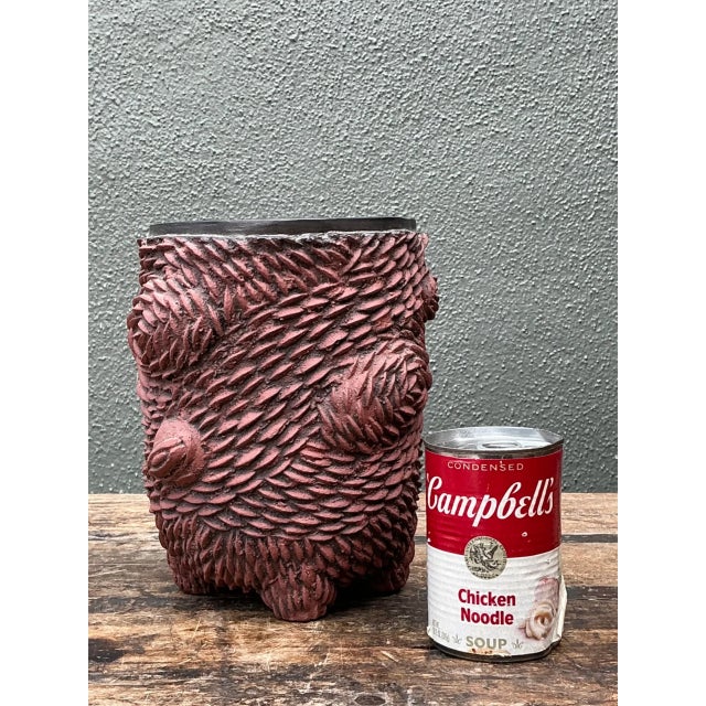 Vintage Sculptural Ceramic Vase For Sale In West Palm - Image 6 of 12