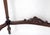 Petit Heavily Carved Walnut Cherubs Rope Edge Two Piece Console Table Shelf MINT For Sale - Image 15 of 18