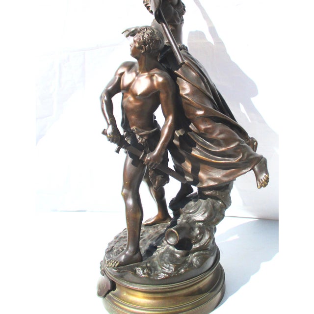 Pro Patria Bronze by Adrien Etienne Gaudez Competition Bronze For Sale In New York - Image 6 of 11