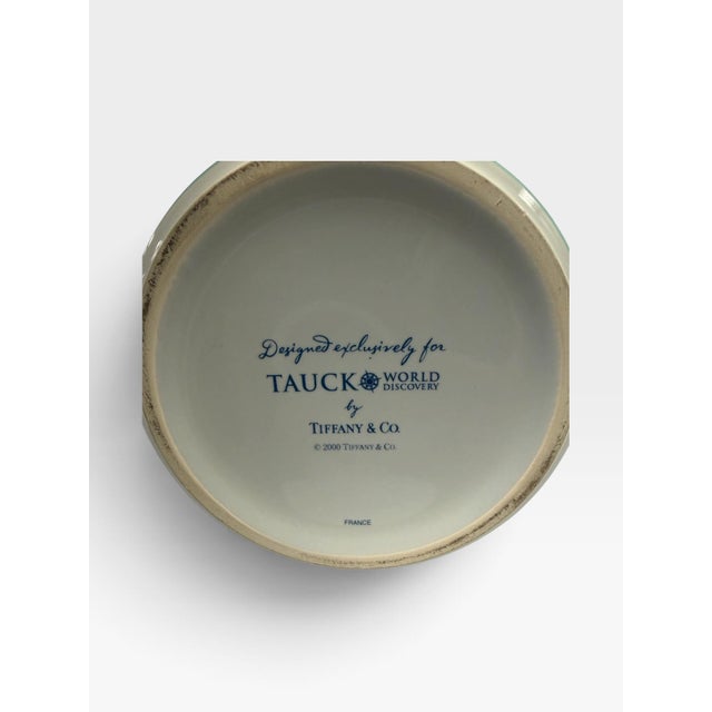 Tiffany and Co. Vintage 2000 Tiffany & Co. French Porcelain "World Discovery" Map Trinket Box For Sale - Image 4 of 5