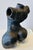 1990s Figural Sculpture Harriet Perry Bust and Torso Black Metallic Glaze For Sale - Image 4 of 6