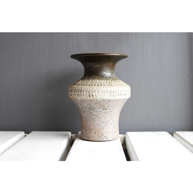 Mid-Century Scandinavian Modern Brutalist Art Pottery Vase by Thomas Hellström for Nittsjö, Sweden For Sale - Image 10 of 11