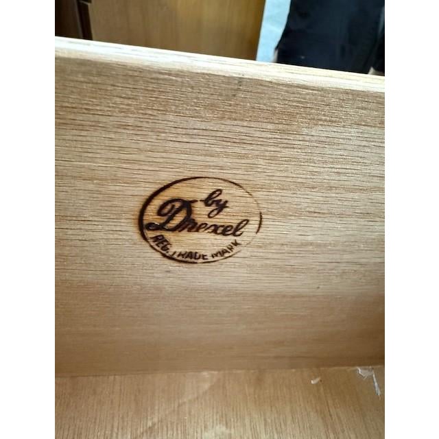 Wood Vintage Drexel Walnut Mid-Century Modern Nightstand, Circa 1960s For Sale - Image 7 of 9