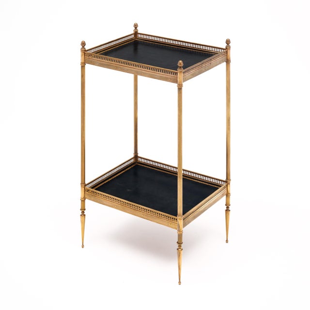 Black 1940s Art Deco Period “Maison Bagues" Side Tables For Sale - Image 8 of 9