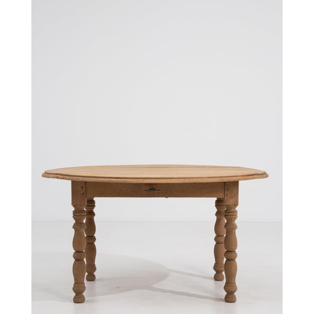 Mid 20th Century Oak Drop-Leaf Side Table For Sale - Image 11 of 13