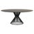 Metal Stone Dark Brown Lama 1600 Round Table with Steel Frame by Disain1971 For Sale - Image 7 of 7