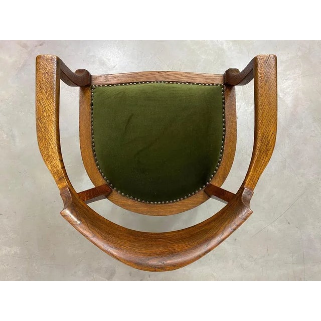 Jugendstil Office Chair, 1890s For Sale - Image 4 of 11