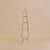 A mid-20th century French four-tier étagère crafted in warm brass. The open framework rises with a gentle taper, its...