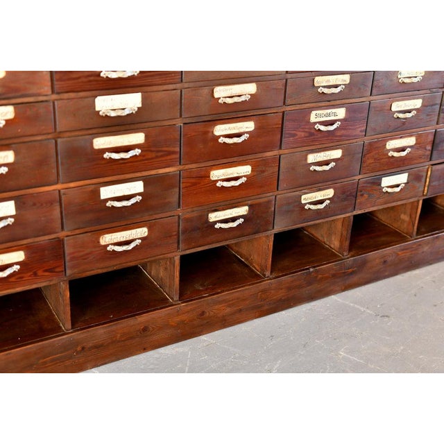 Art Nouveau Ironmongers Drawers, 1890s For Sale - Image 4 of 13