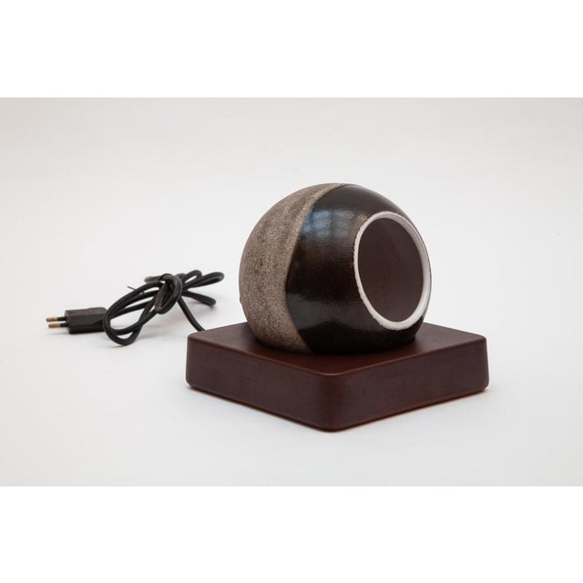 German Ceramic Table Lamp, 1970s For Sale - Image 3 of 6