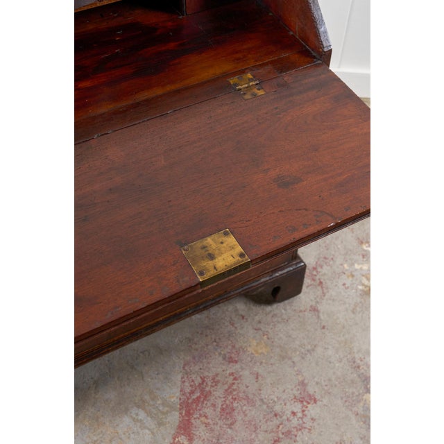 Wood George III Mahogany Bureau (C. 1780) For Sale - Image 7 of 16
