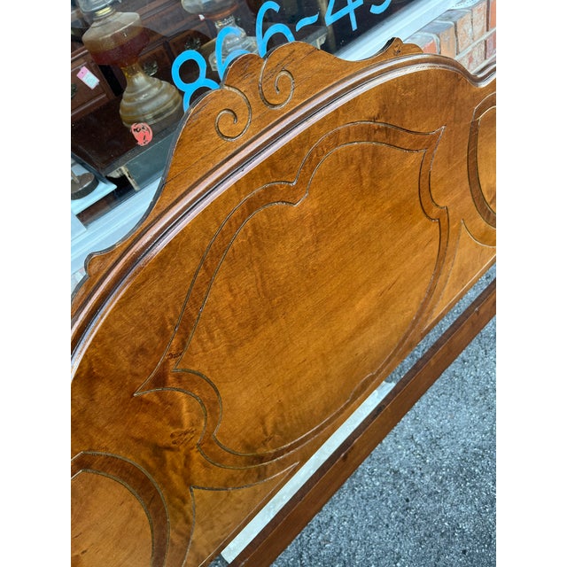 Victorian Early 20th Century Depression Era Full Size Bed For Sale - Image 3 of 9