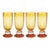 Antibes 4-Piece Set Mimosa / Bellini Glasses, Yellow with Orange Base For Sale In Los Angeles - Image 6 of 6