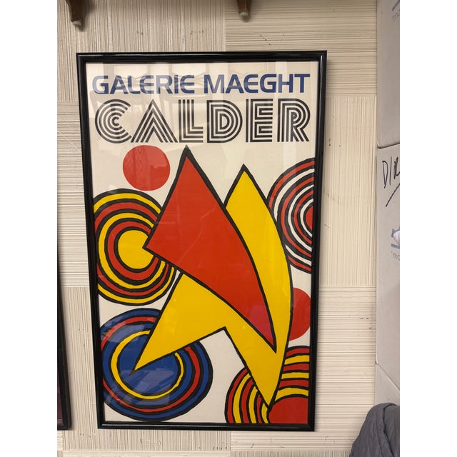 Alexander Calder Alexander Calder, "Galerie Maeght", Lithograph Poster Circa 1970 For Sale - Image 4 of 4