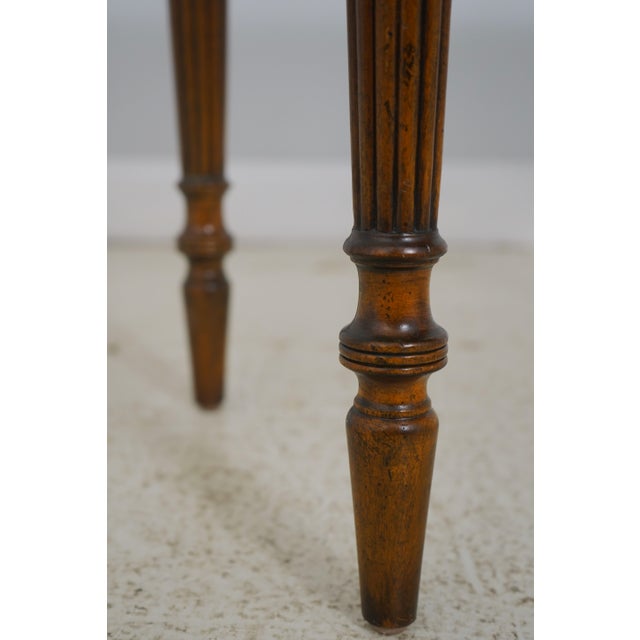 Wood Maitland Smith French Louis XVI Mahogany Console For Sale - Image 7 of 18