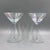 Iridescent Faceted Mouth-Blown Martini Glasses, Set of 2 For Sale - Image 13 of 14