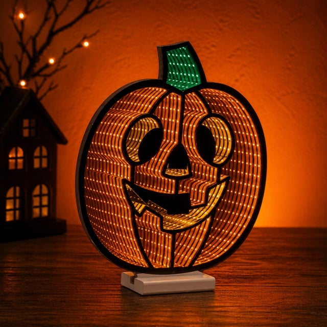 Kenneth Ludwig Chicago Jack-O-Lantern Ekkolight 14.5"H For Sale - Image 4 of 4