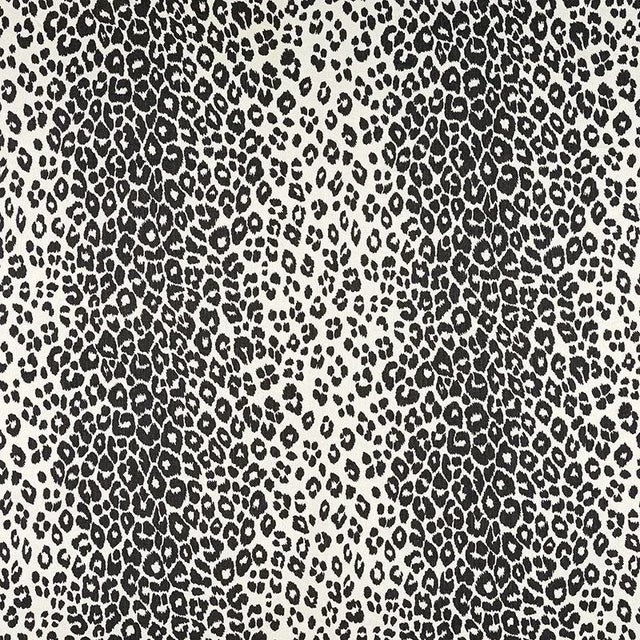 Abstract Sample, Schumacher Leopard Fabric in Graphite For Sale - Image 3 of 3